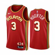 Wholesale Cheap Men's Atlanta Hawks #3 Kevin Huerter 2022-23 Red Icon Edition Stitched Jersey