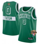 Wholesale Cheap Men's Boston Celtics #0 Jayson Tatum 2022 Green NBA Finals Stitched Jersey