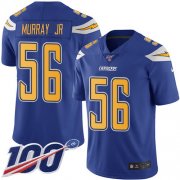 Wholesale Cheap Nike Chargers #56 Kenneth Murray Jr Electric Blue Men's Stitched NFL Limited Rush 100th Season Jersey
