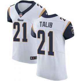 Wholesale Cheap Nike Rams #21 Aqib Talib White Men\'s Stitched NFL Vapor Untouchable Elite Jersey
