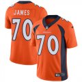 Wholesale Cheap Nike Broncos #70 Ja'Wuan James Orange Team Color Men's Stitched NFL Vapor Untouchable Limited Jersey