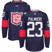 Wholesale Cheap Team USA #23 Kyle Palmieri Navy Blue 2016 World Cup Stitched Youth NHL Jersey
