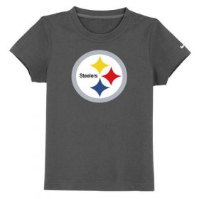 Wholesale Cheap Pittsburgh Steelers Sideline Legend Authentic Logo Youth T-Shirt Dark Grey