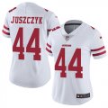 Wholesale Cheap Nike 49ers #44 Kyle Juszczyk White Women's Stitched NFL Vapor Untouchable Limited Jersey