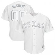 Wholesale Cheap Texas Rangers Majestic 2019 Players' Weekend Cool Base Roster Custom Jersey White