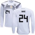 Wholesale Cheap Germany #24 Sane Home Long Sleeves Kid Soccer Country Jersey