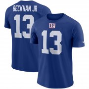 Wholesale Cheap New York Giants #13 Odell Beckham Jr Nike Player Pride Name & Number Performance T-Shirt Royal