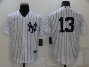 Wholesale Cheap Men's New York Yankees #13 Joey Gallo White No Name Stitched MLB Nike Cool Base Jersey