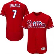 Wholesale Cheap Phillies #7 Maikel Franco Red Flexbase Authentic Collection Stitched MLB Jersey