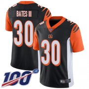 Wholesale Cheap Nike Bengals #30 Jessie Bates III Black Team Color Men's Stitched NFL 100th Season Vapor Limited Jersey
