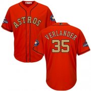 Wholesale Cheap Astros #35 Justin Verlander Orange 2018 Gold Program Cool Base Stitched Youth MLB Jersey