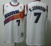 Wholesale Cheap Phoenix Suns #7 Kevin Johnson White Swingman Throwback Jersey