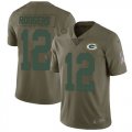 Wholesale Cheap Nike Packers #12 Aaron Rodgers Olive Men's Stitched NFL Limited 2017 Salute To Service Jersey