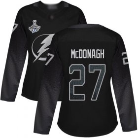 Cheap Adidas Lightning #27 Ryan McDonagh Black Alternate Authentic Women\'s 2020 Stanley Cup Champions Stitched NHL Jersey