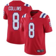 Wholesale Cheap Nike Patriots #8 Jamie Collins Sr Red Alternate Men's Stitched NFL Vapor Untouchable Limited Jersey