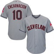 Wholesale Cheap Indians #10 Edwin Encarnacion Grey New Cool Base Stitched MLB Jersey