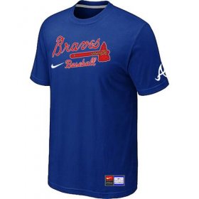 Wholesale Cheap Atlanta Braves Nike Short Sleeve Practice MLB T-Shirt Blue