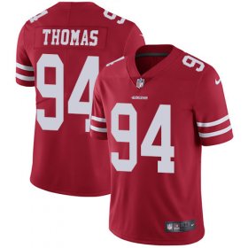 Wholesale Cheap Nike 49ers #94 Solomon Thomas Red Team Color Men\'s Stitched NFL Vapor Untouchable Limited Jersey