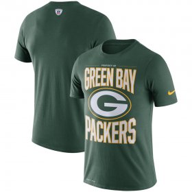 Wholesale Cheap Green Bay Packers Nike Team Logo Sideline Property Of Performance T-Shirt Green