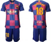 Wholesale Cheap Barcelona #18 Jordi Alba 20th Anniversary Edition Home Soccer Club Jersey