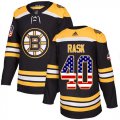Wholesale Cheap Adidas Bruins #40 Tuukka Rask Black Home Authentic USA Flag Youth Stitched NHL Jersey