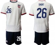 Wholesale Cheap Men 2020-2021 Season National team United States home white 26 Soccer Jersey