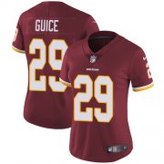 Wholesale Cheap Nike Redskins #29 Derrius Guice Burgundy Red Team Color Women's Stitched NFL Vapor Untouchable Limited Jersey