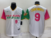 Wholesale Cheap Men's San Diego Padres #9 Jake Cronenworth White Number 2022 City Connect Cool Base Stitched Jersey