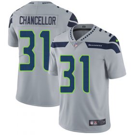 Wholesale Cheap Nike Seahawks #31 Kam Chancellor Grey Alternate Men\'s Stitched NFL Vapor Untouchable Limited Jersey