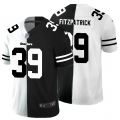 Cheap Pittsburgh Steelers #39 Minkah Fitzpatrick Men's Black V White Peace Split Nike Vapor Untouchable Limited NFL Jersey
