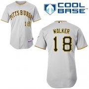 Wholesale Cheap Pirates #18 Neil Walker Grey Stitched MLB Jersey