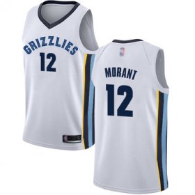 Wholesale Cheap Grizzlies #12 Ja Morant White Basketball Swingman Association Edition Jersey