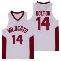 Wholesale Cheap Wildcats #14 Troy Bolton High School White Soul Swingman Basketball Jersey