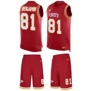Wholesale Cheap Nike Chiefs #81 Kelvin Benjamin Red Team Color Men's Stitched NFL Limited Tank Top Suit Jersey