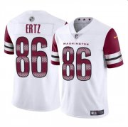 Cheap Men's Washington Commanders #86 Zach Ertz White Vapor Limited Football Stitched Jersey