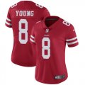 Wholesale Cheap Nike 49ers #8 Steve Young Red Team Color Women's Stitched NFL Vapor Untouchable Limited Jersey