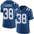 Wholesale Cheap Nike Colts #38 T.J. Carrie Royal Blue Youth Stitched NFL Limited Rush Jersey