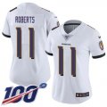Wholesale Cheap Nike Ravens #11 Seth Roberts White Women's Stitched NFL 100th Season Vapor Untouchable Limited Jersey