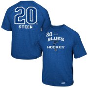 Wholesale Cheap St. Louis Blues #20 Alexander Steen Reebok No. 20 Locker Status Name & Number Speed Wick T-Shirt Royal