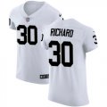 Wholesale Cheap Nike Raiders #30 Jalen Richard White Men's Stitched NFL Vapor Untouchable Elite Jersey