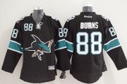 Wholesale Cheap Sharks #88 Brent Burns Black Stitched NHL Jersey