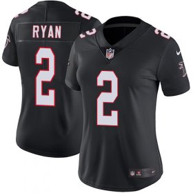 Wholesale Cheap Nike Falcons #2 Matt Ryan Black Alternate Women\'s Stitched NFL Vapor Untouchable Limited Jersey