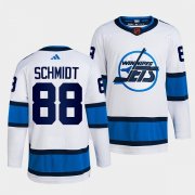 Wholesale Cheap Men's Winnipeg Jets #88 Nate Schmidt White 2022 Reverse Retro Stitched Jersey