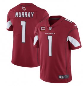 Wholesale Cheap Men\'s Arizona Cardinals #1 Kyler Murray Red 3-star C Patch apor Untouchable Limited Stitched NFL Jersey