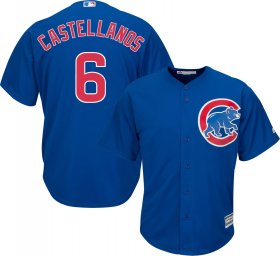 Wholesale Cheap Cubs #6 Nicholas Castellanos Blue New Cool Base Stitched MLB Jersey
