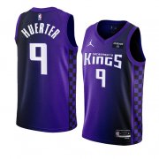 Men's Sacramento Kings #9 Kevin Huerter Purple 2023-24 Statement Edition Swingman Stitched Jersey