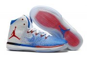 Wholesale Cheap Air Jordan 31 USA Olympic Shoes Blue/white-red