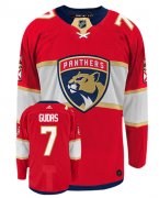 Wholesale Cheap Men's Florida Panthers #7 Radko Gudas Adidas Authentic Home NHL Hockey Jersey