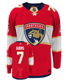 Wholesale Cheap Men\'s Florida Panthers #7 Radko Gudas Adidas Authentic Home NHL Hockey Jersey