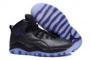Wholesale Cheap Womens Air Jordan 10 Shoes Black/Fierce Purple-Black